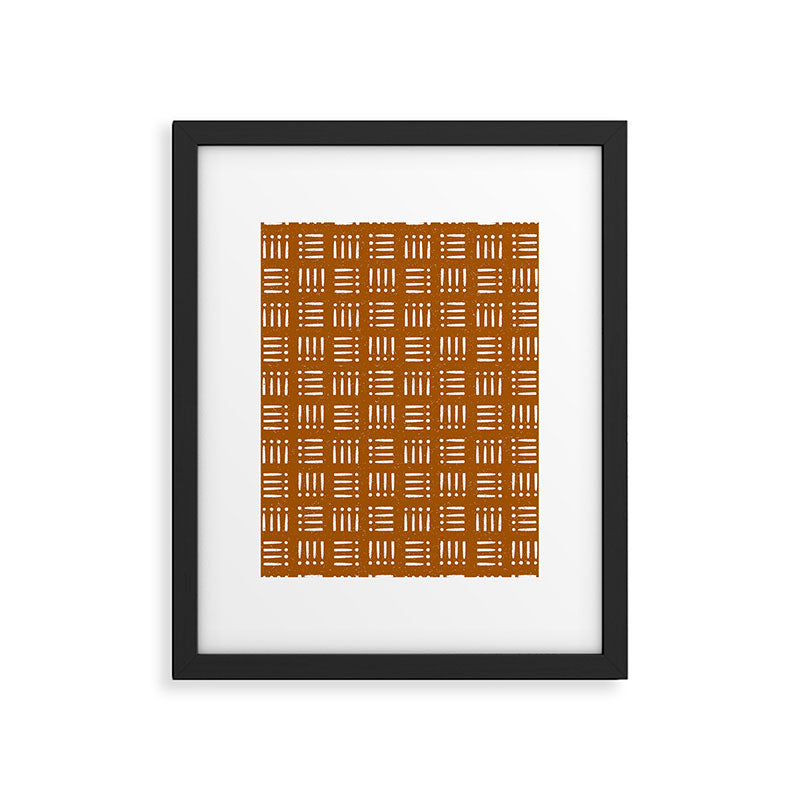 Mudcloth | Clay Framed Art Print Gallery Image 6