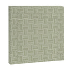 Mudcloth Doodle Squares . Lush Green Canvas Print Gallery Image 3