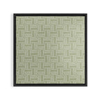 Mudcloth Doodle Squares . Lush Green Framed Canvas Print Gallery Image 3