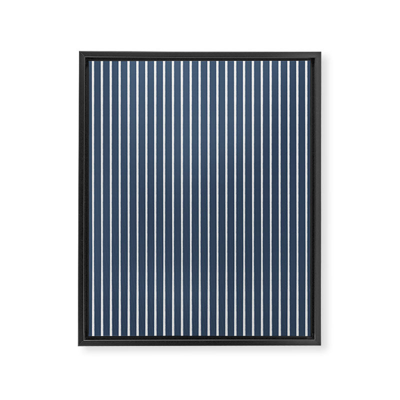 Nautical Handdrawn Stripes Framed Canvas Print Gallery Image 6