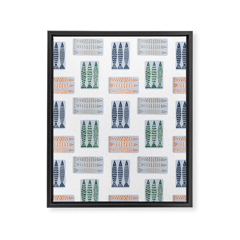 Nautical Tinned Fish Framed Canvas Print Gallery Image 8