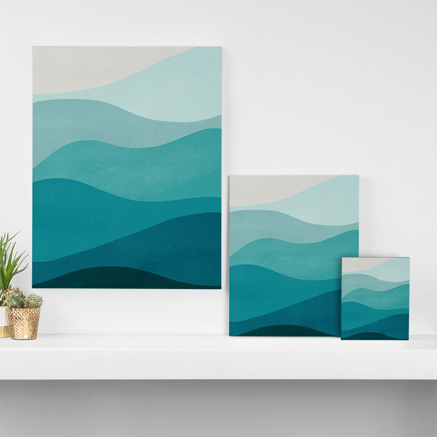 Ocean Waves Canvas Print Gallery Image 3