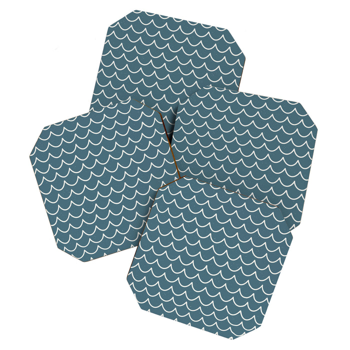 Ocean Waves . Surf Blue Coaster Gallery Image 1