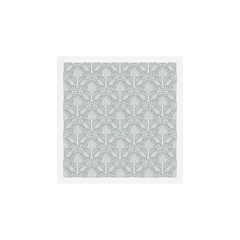 Palm Damask - Coastal Blue Art Print Gallery Image 1