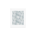 Palm leaves . Coastal blue Art Print Gallery Image 1
