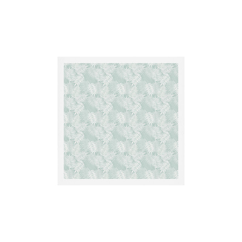 Palm Leaves . Soft Aqua Art Print Gallery Image 1