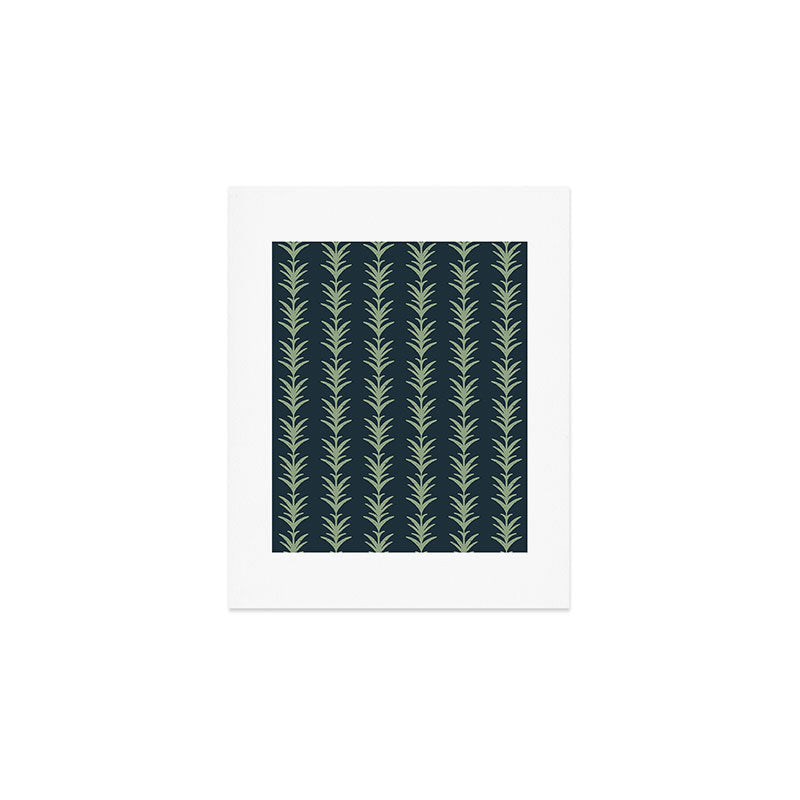 Palm Pier | Navy Art Print Gallery Image 1