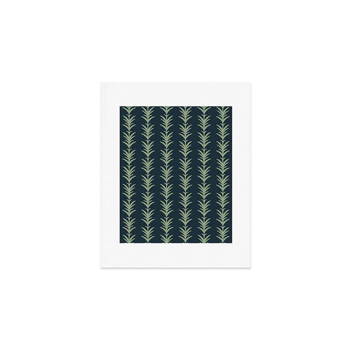Palm Pier | Navy Art Print Gallery Image 1