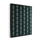 Palm Pier | Navy Framed Canvas Print Gallery Image 2