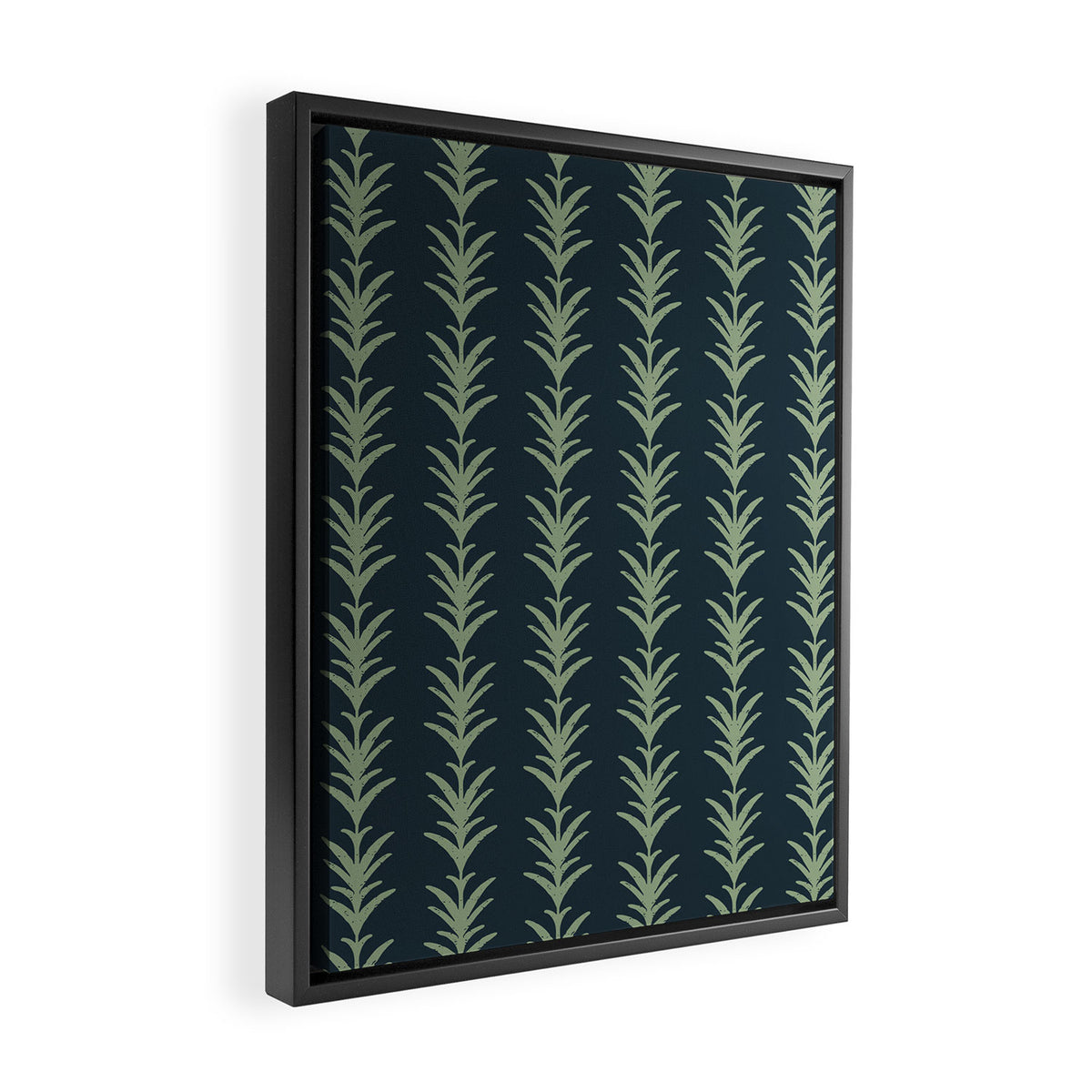 Palm Pier | Navy Framed Canvas Print Gallery Image 2