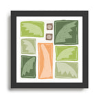 Palm Tree Block Print . Palm Springs Edit Framed Art Print Gallery Image 1