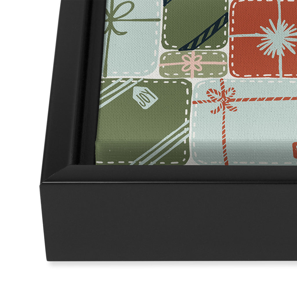 Patchwork Presents Framed Canvas Print Gallery Image 3
