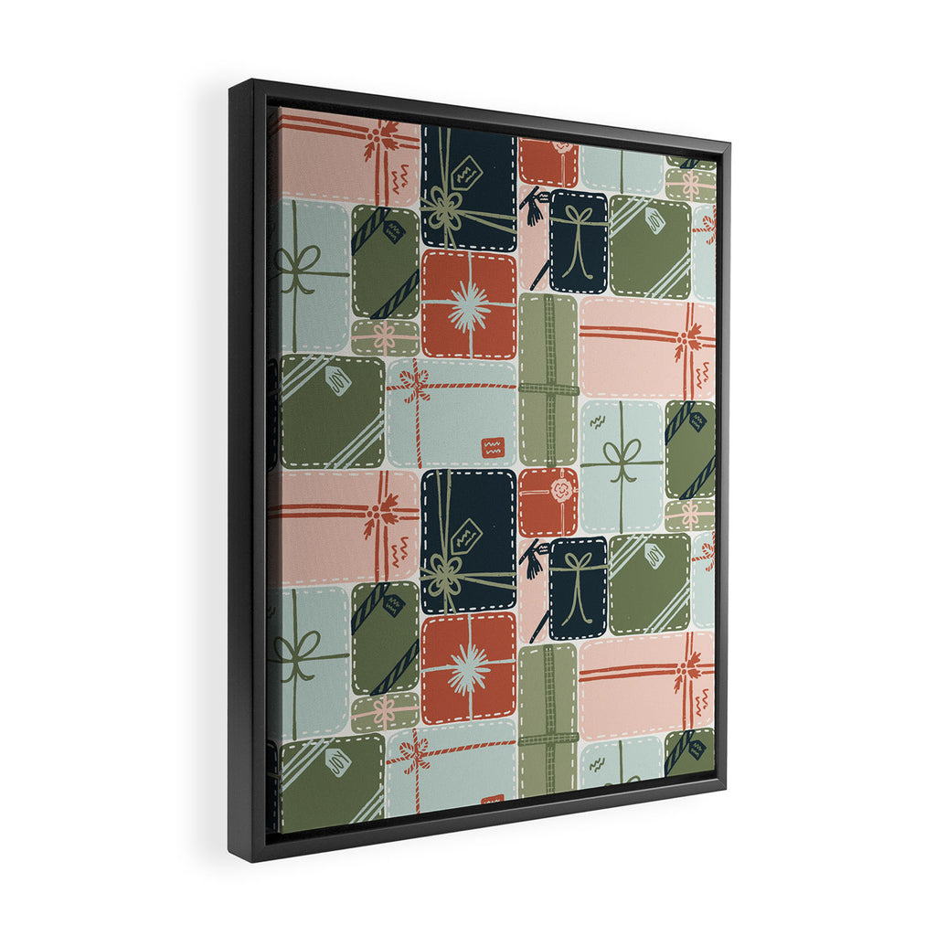 Patchwork Presents Framed Canvas Print Gallery Image 2