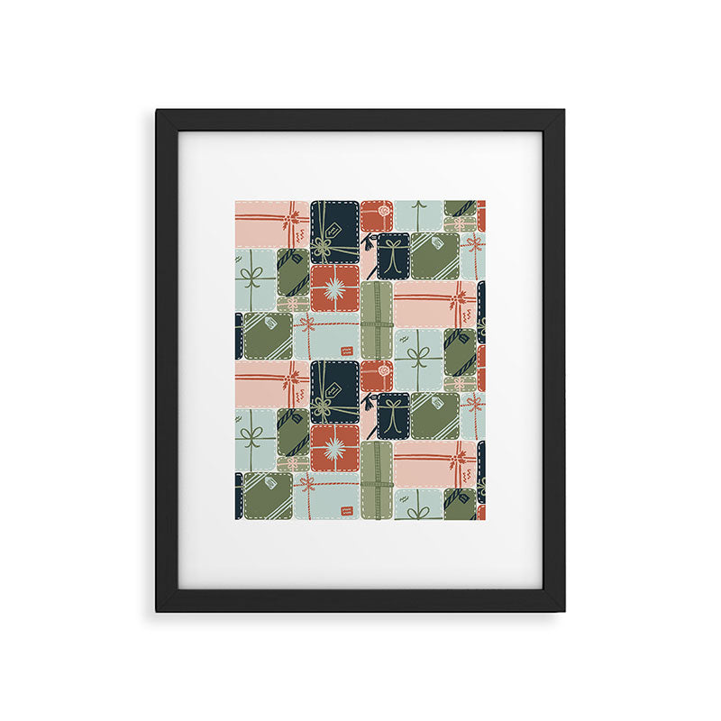 Patchwork Presents Framed Art Print Gallery Image 6