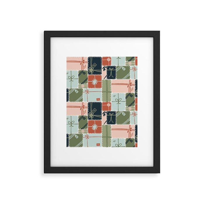 Patchwork Presents Framed Art Print Gallery Image 1