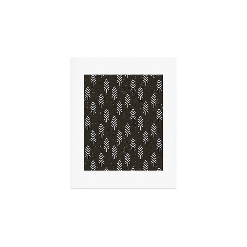 Pine Trees . Charcoal Art Print Gallery Image 1