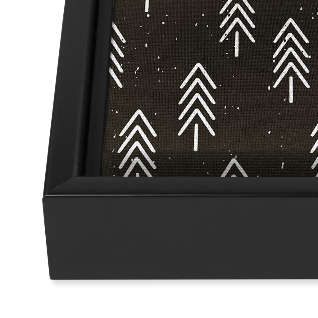 Pine Trees . Charcoal Framed Canvas Print Gallery Image 3