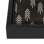 Pine Trees . Charcoal Framed Canvas Print Gallery Image 3