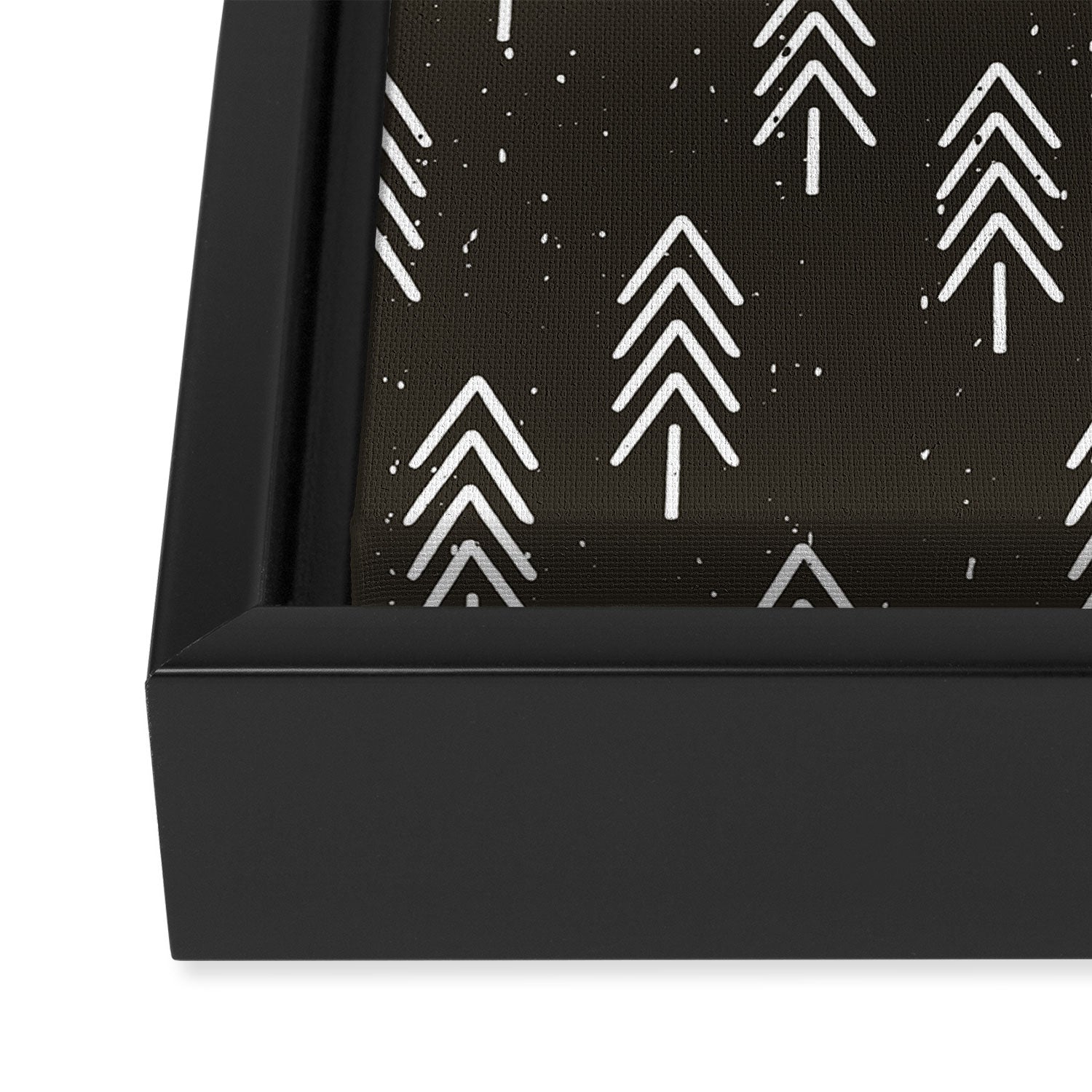 Pine Trees . Charcoal Framed Canvas Print Gallery Image 3