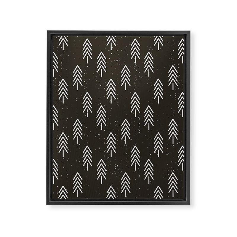Pine Trees . Charcoal Framed Canvas Print Gallery Image 8
