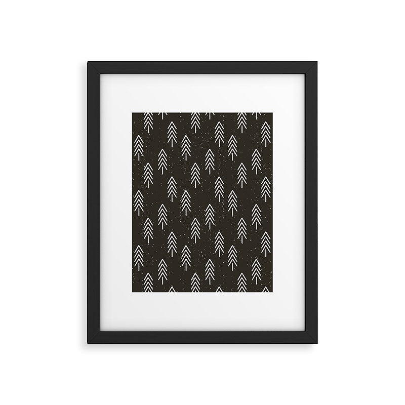 Pine Trees . Charcoal Framed Art Print Gallery Image 6