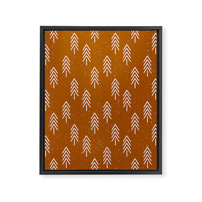 Pine Trees . Clay Framed Canvas Print Gallery Image 1