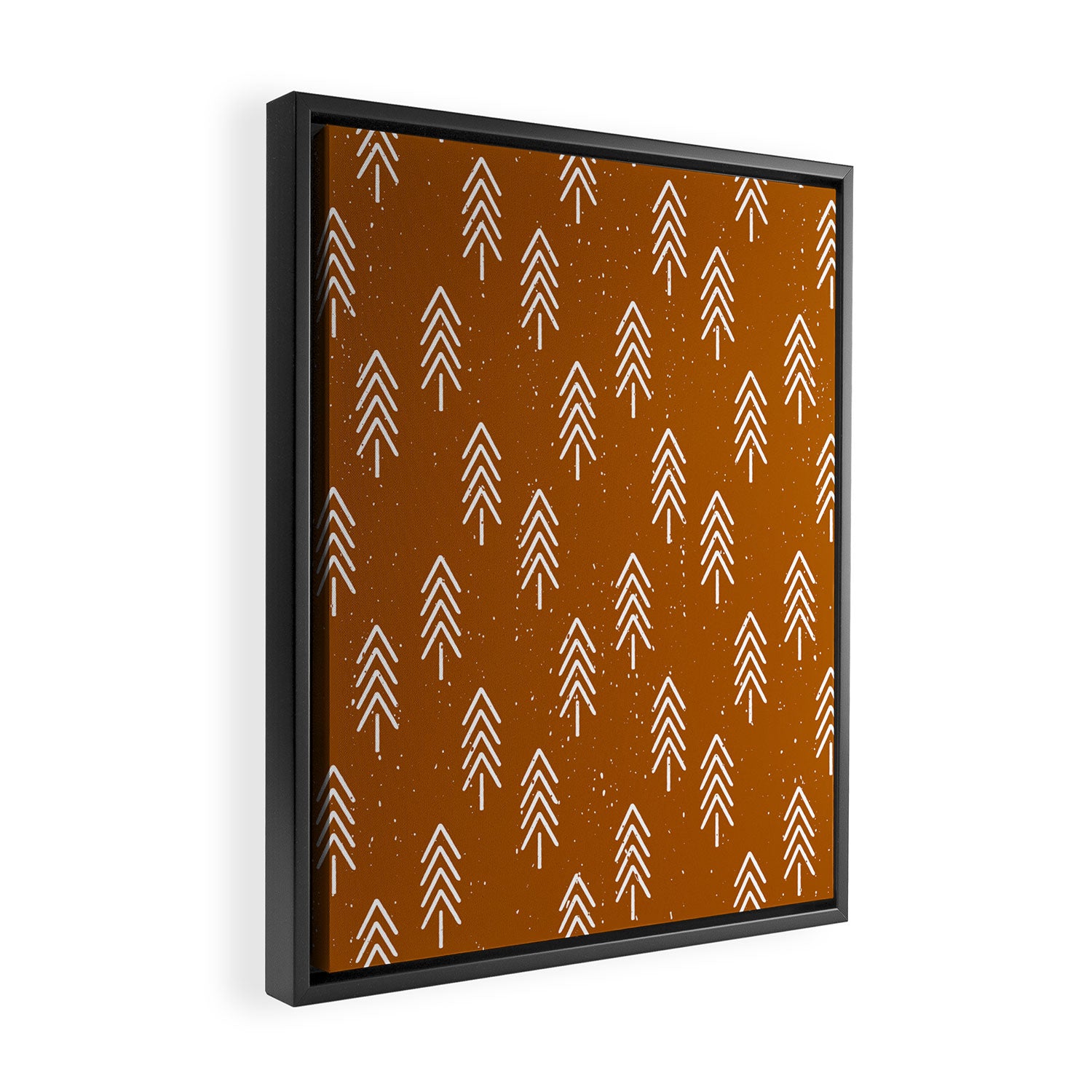 Pine Trees . Clay Framed Canvas Print Gallery Image 2