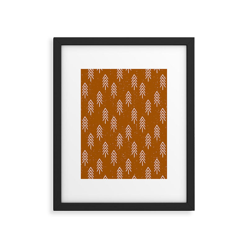 Pine Trees . Clay Framed Art Print Gallery Image 6