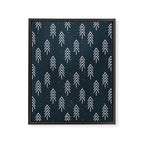 Pine Trees . Navy Framed Canvas Print Gallery Image 8