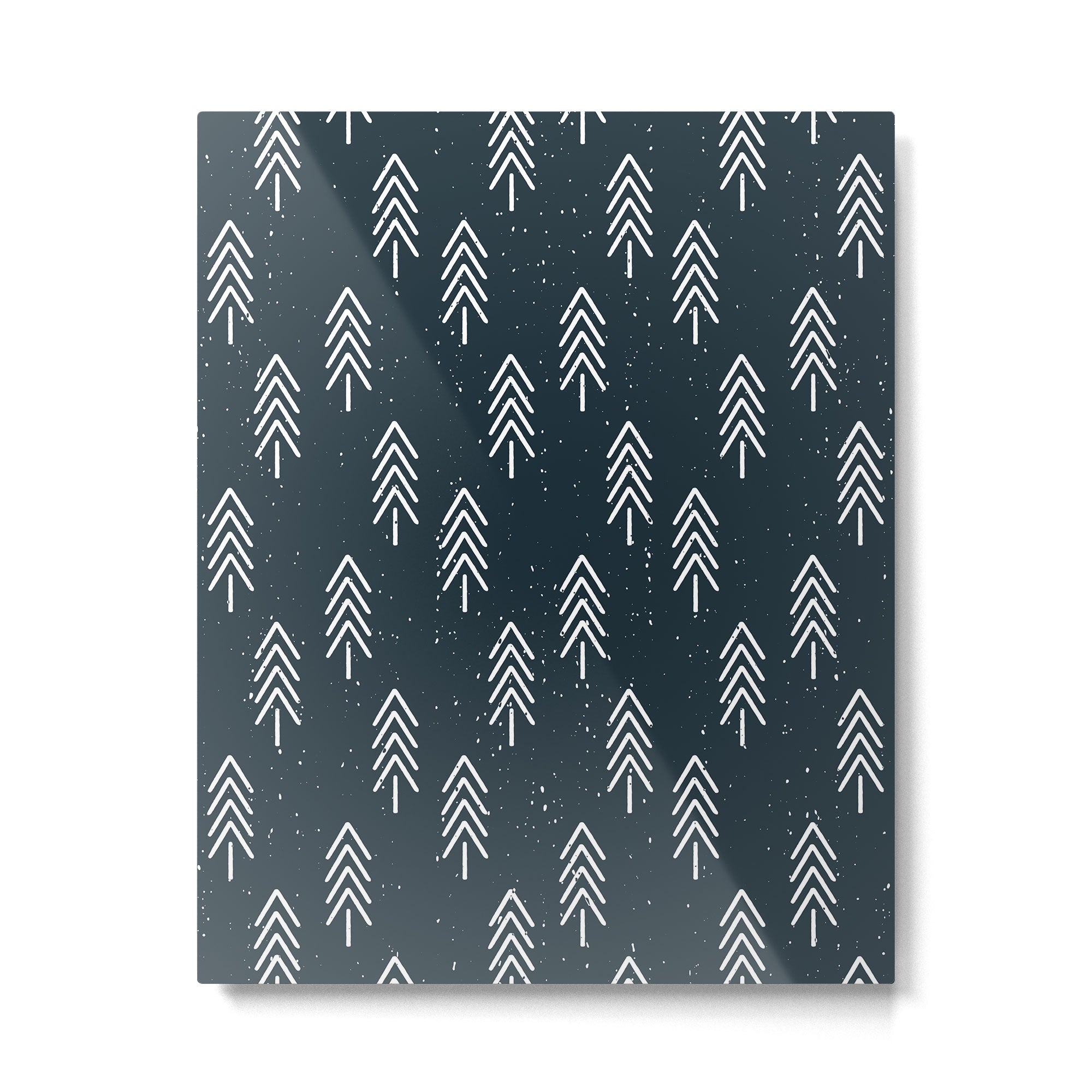 Pine Trees . Navy Metal Print Gallery Image 6