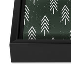 Pine Trees . Olive Framed Canvas Print Gallery Image 3