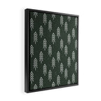 Pine Trees . Olive Framed Canvas Print Gallery Image 2
