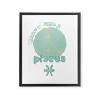Pisces Constellation Framed Canvas Print Gallery Image 8