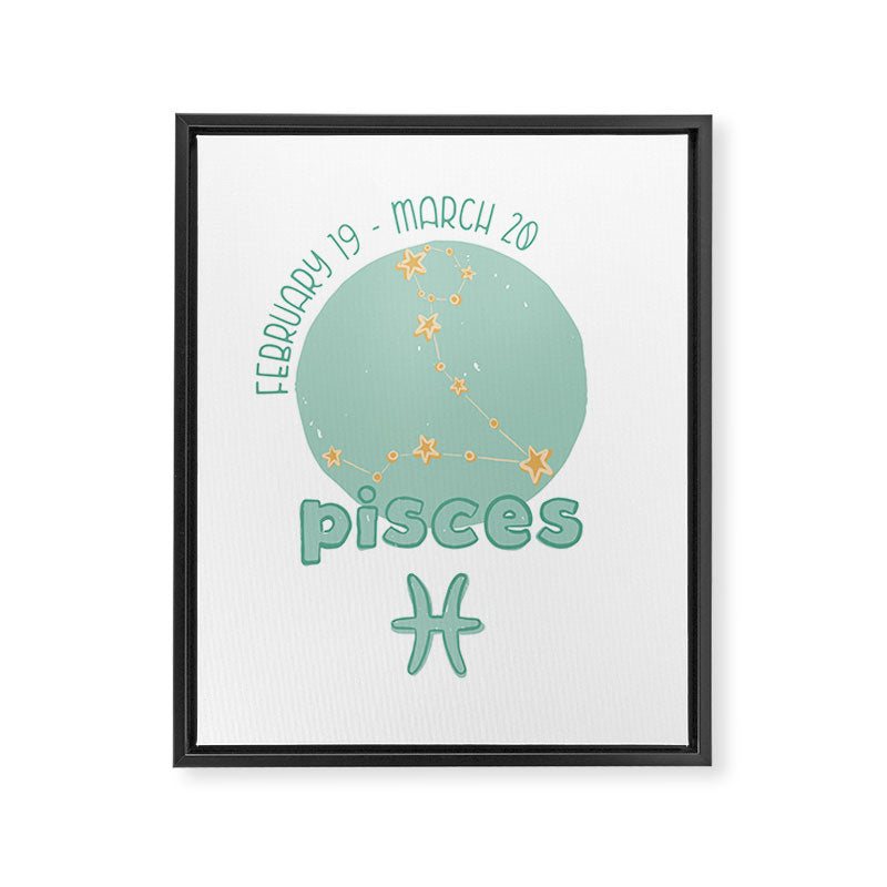 Pisces Constellation Framed Canvas Print Gallery Image 8