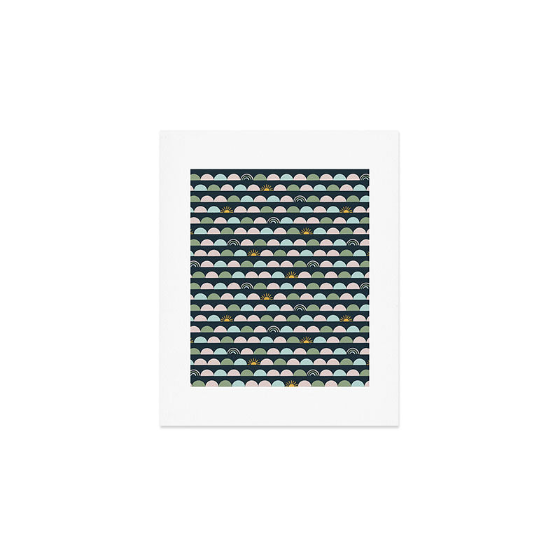 Rainbow Hillside Art Print Gallery Image 1