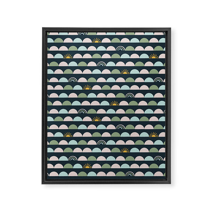 Rainbow Hillside Framed Canvas Print Gallery Image 1