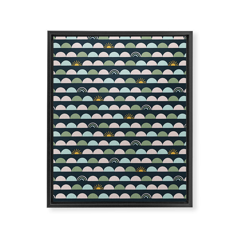 Rainbow Hillside Framed Canvas Print Gallery Image 8