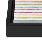 Rainbow Stripes Framed Canvas Print Gallery Image 3