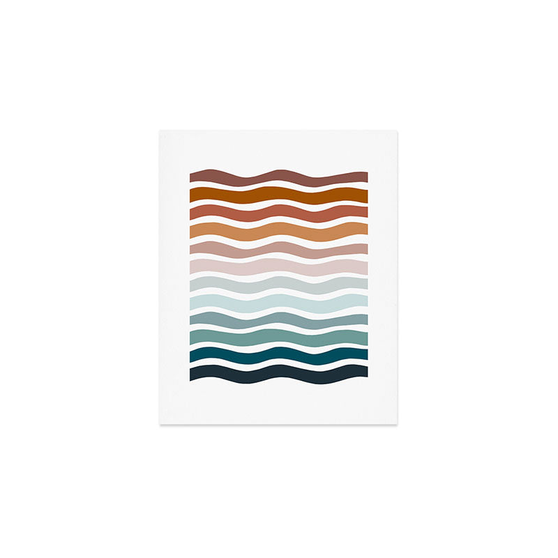 Rainbow Waves Art Print Gallery Image 1