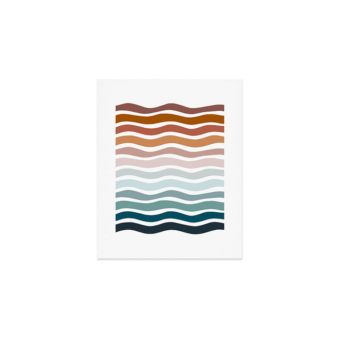 Rainbow Waves Art Print Gallery Image 1