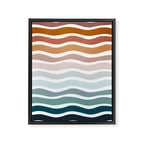 Rainbow Waves Framed Canvas Print Gallery Image 8