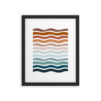 Rainbow Waves Framed Art Print Gallery Image 6