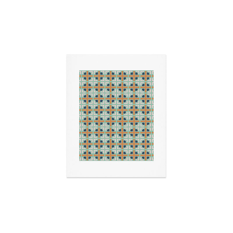 Retro Tile Art Print Gallery Image 1