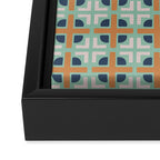 Retro Tile Framed Canvas Print Gallery Image 3