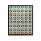 Retro Tile Framed Canvas Print Gallery Image 8