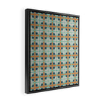 Retro Tile Framed Canvas Print Gallery Image 2