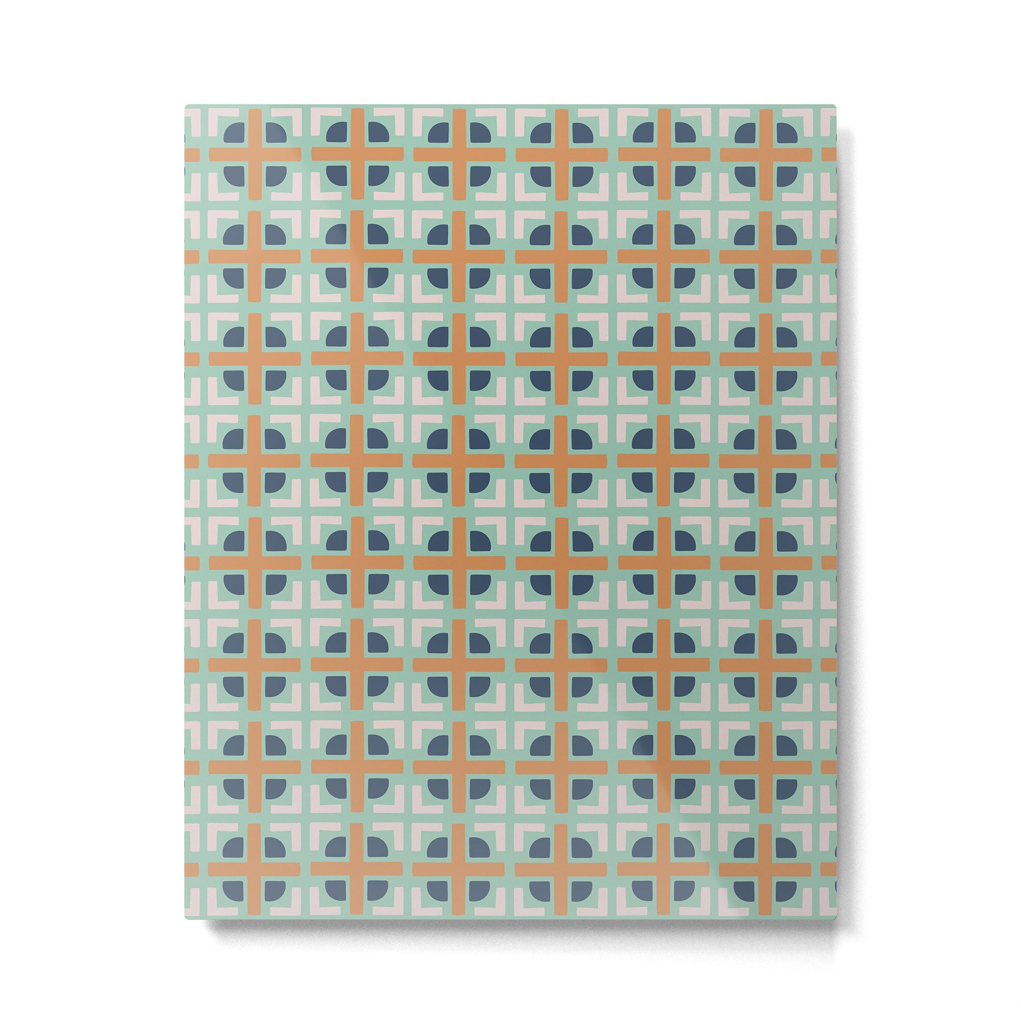 Retro Tile Metal Print Gallery Image 6