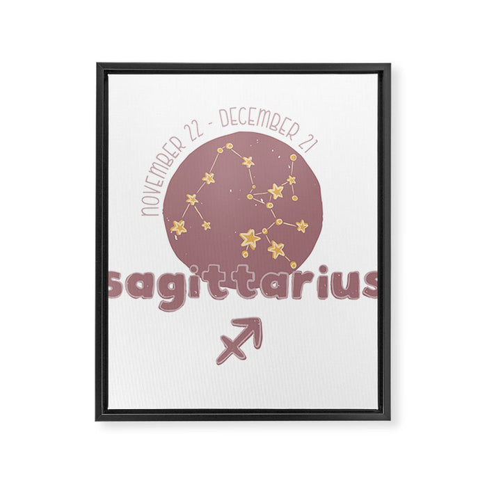 Sagittarius Constellation Framed Canvas Print Gallery Image 1