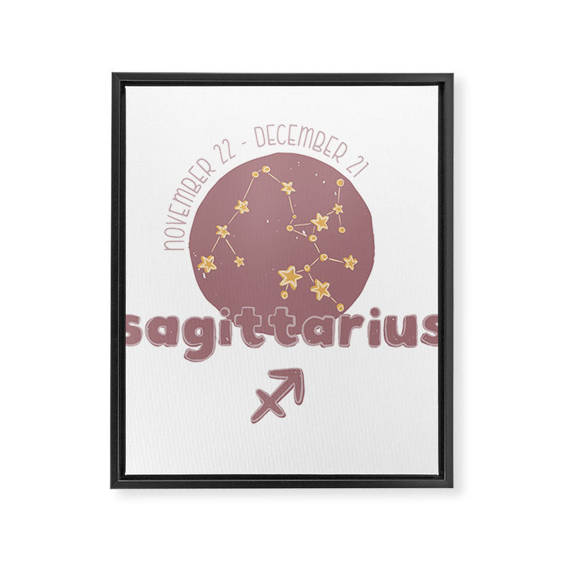 Sagittarius Constellation Framed Canvas Print Gallery Image 6
