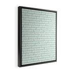 Sandbreak . Cool Mint Framed Canvas Print Gallery Image 2